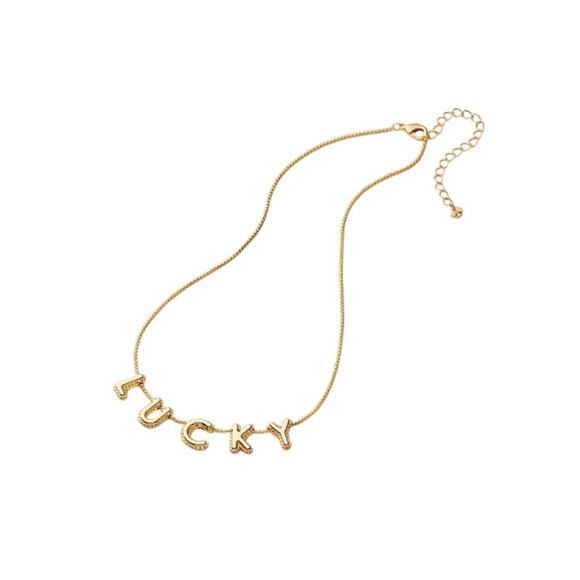 Kate Spade New York X Target LUCKY Bubble Necklace Gold Tone NEW - Picture 2 of 4